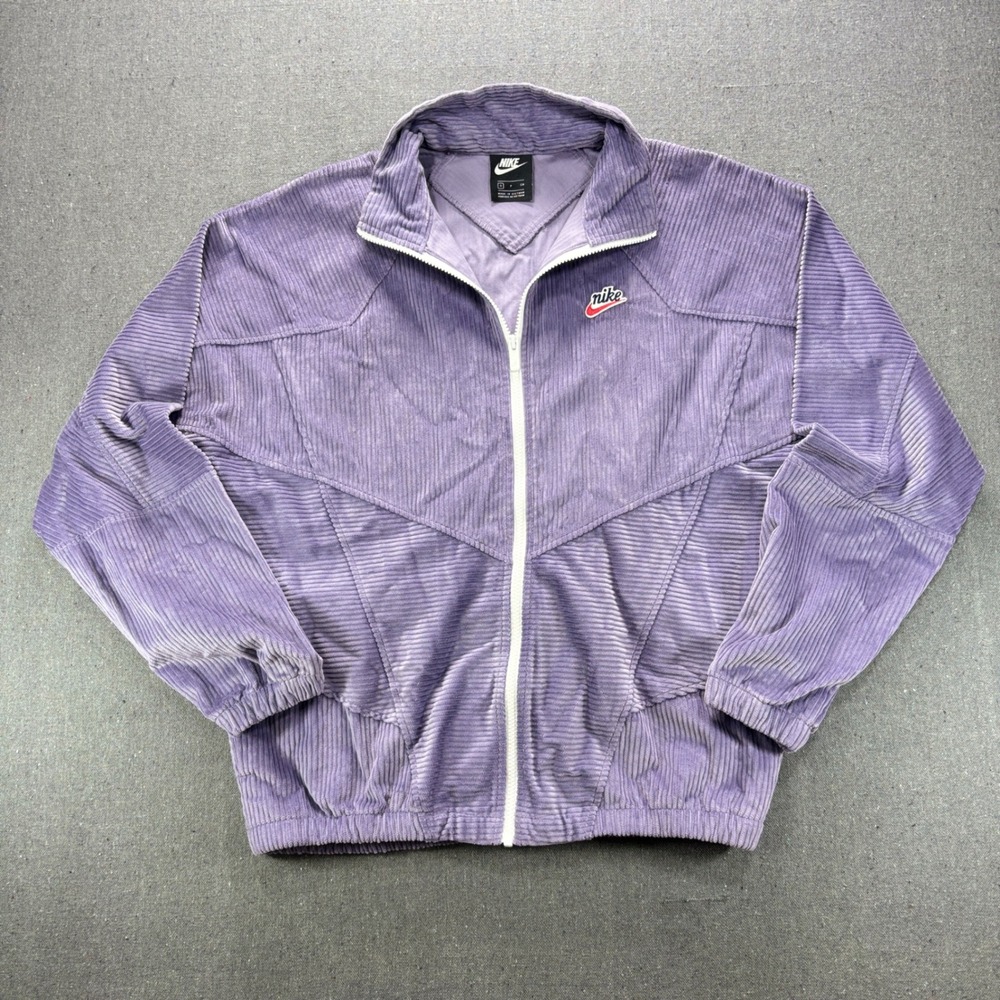 Nike Sportswear Heritage Corduroy Track Jacket Purple DA0031-588 Small